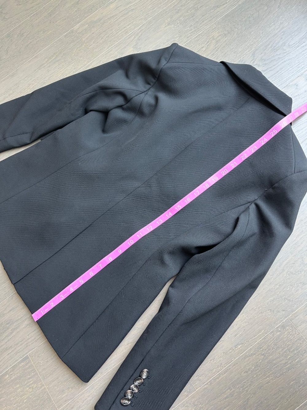 Veronica Beard MILLER Black Dickey Blazer Jacket Horn Brown Buttons With Tags 6 - Picture 6 of 12